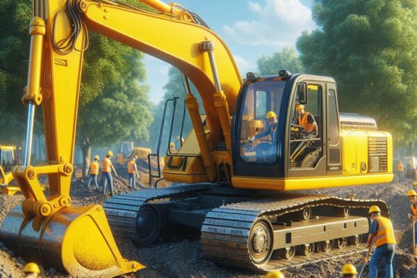 Je loue des engins de chantier