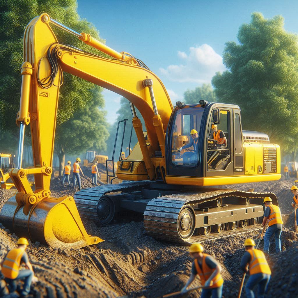 Je loue des engins de chantier